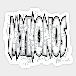 Mykonos Sticker